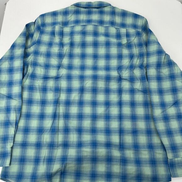 NWT Even Tide Plaid Button-Up Long Sleeve Collared Shirt Large Tall - Picture 6 of 6
